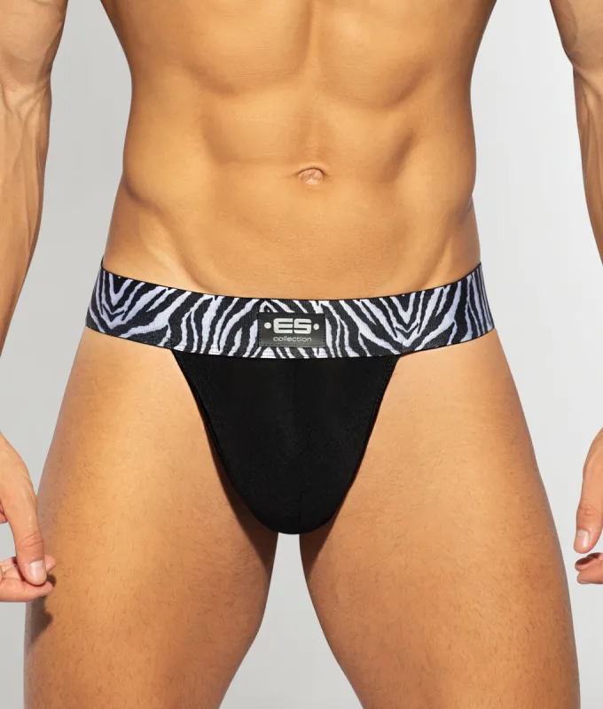 ES Collection Zebra C-Through Thong sold by Underwear Expert