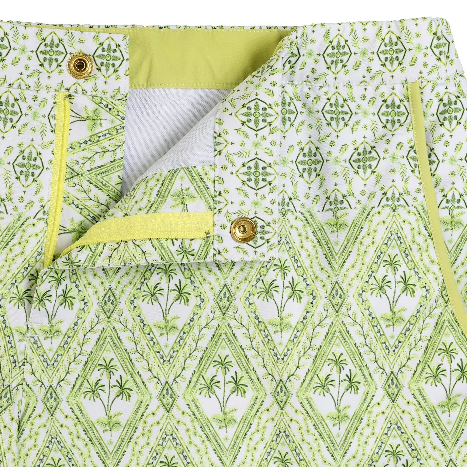 Parke & Ronen Green Noto Palms Print 2" Angeleno Swim Short sold by Underwear Expert product image thumbnail 3