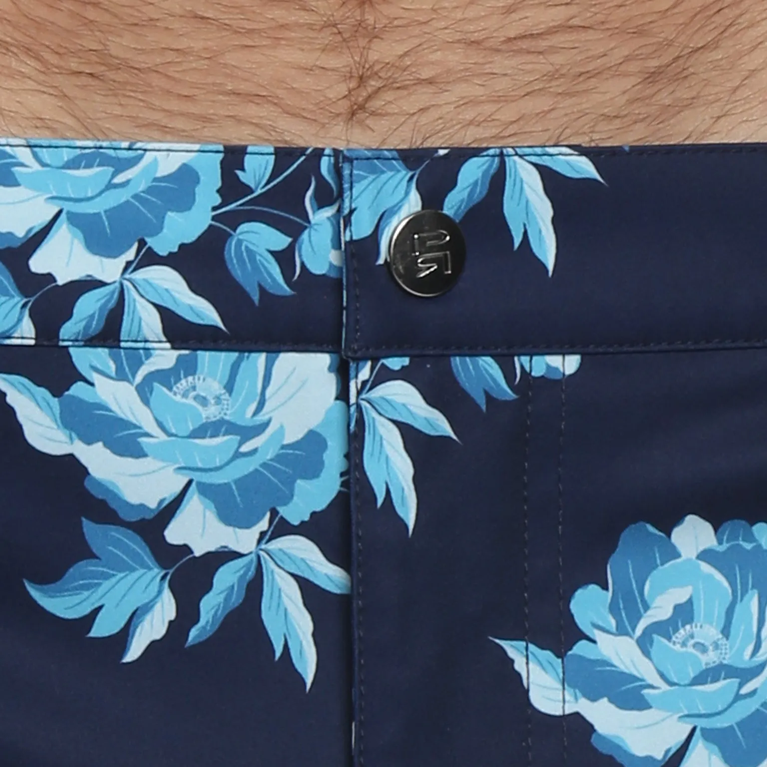 Parke & Ronen Super Blue Peonies Print 2" Angeleno Stretch Swim Trunk sold by Underwear Expert product image thumbnail 4