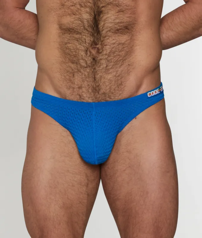 CODE 22 Bright Mesh Thong sold by Underwear Expert