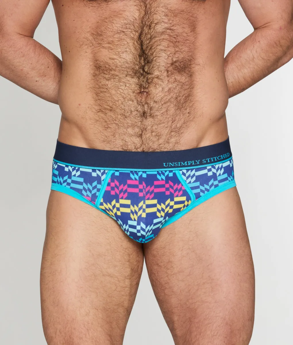 Unsimply Stitched Retro Stripe Brief sold by Underwear Expert