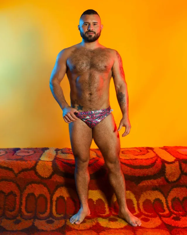 PRETTY SNAKE Wallpaper Hologram Swim Brief 2.0 sold by Underwear Expert