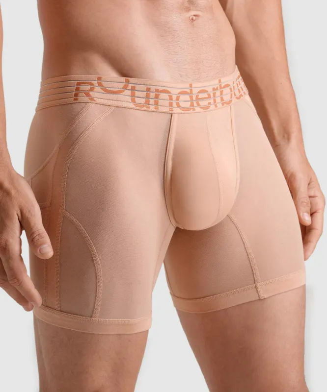 Rounderbum Sexy Nights Anatomic Boxer Brief Cinnamon sold by Underwear Expert