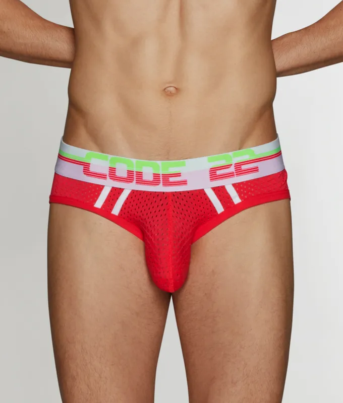 CODE 22 Neon Mesh Brief sold by Underwear Expert