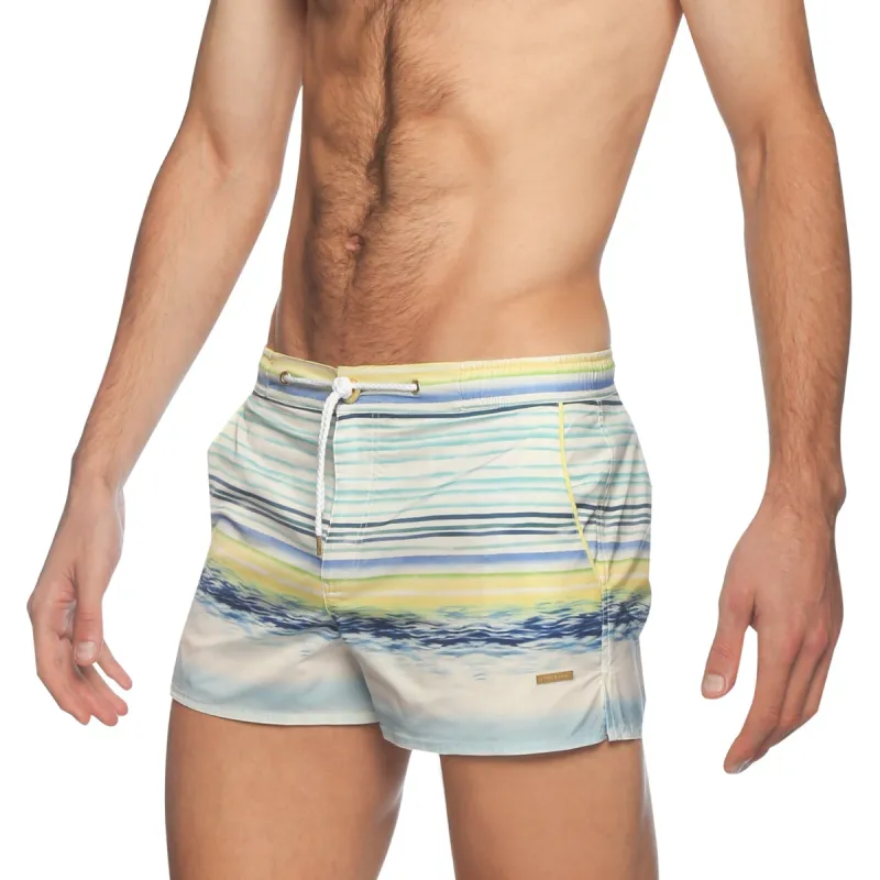Parke & Ronen Lago Verbena Print Barcelona Swim Short sold by Underwear Expert