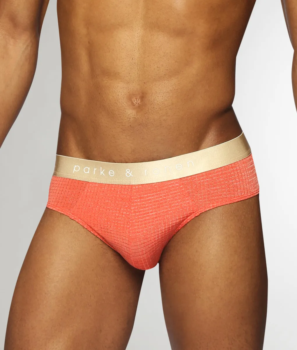Parke & Ronen Basket Stitch Low-Rise Brief sold by Underwear Expert product image thumbnail 3