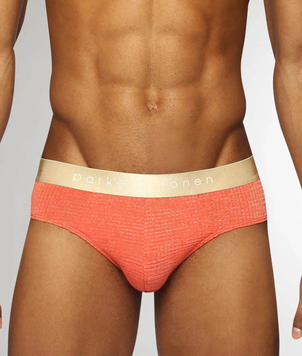 Parke & Ronen Basket Stitch Low-Rise Brief sold by Underwear Expert