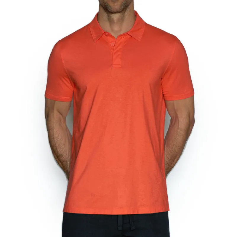 C-IN2 Perfect Pima Relaxed Polo Rylee Red sold by Underwear Expert
