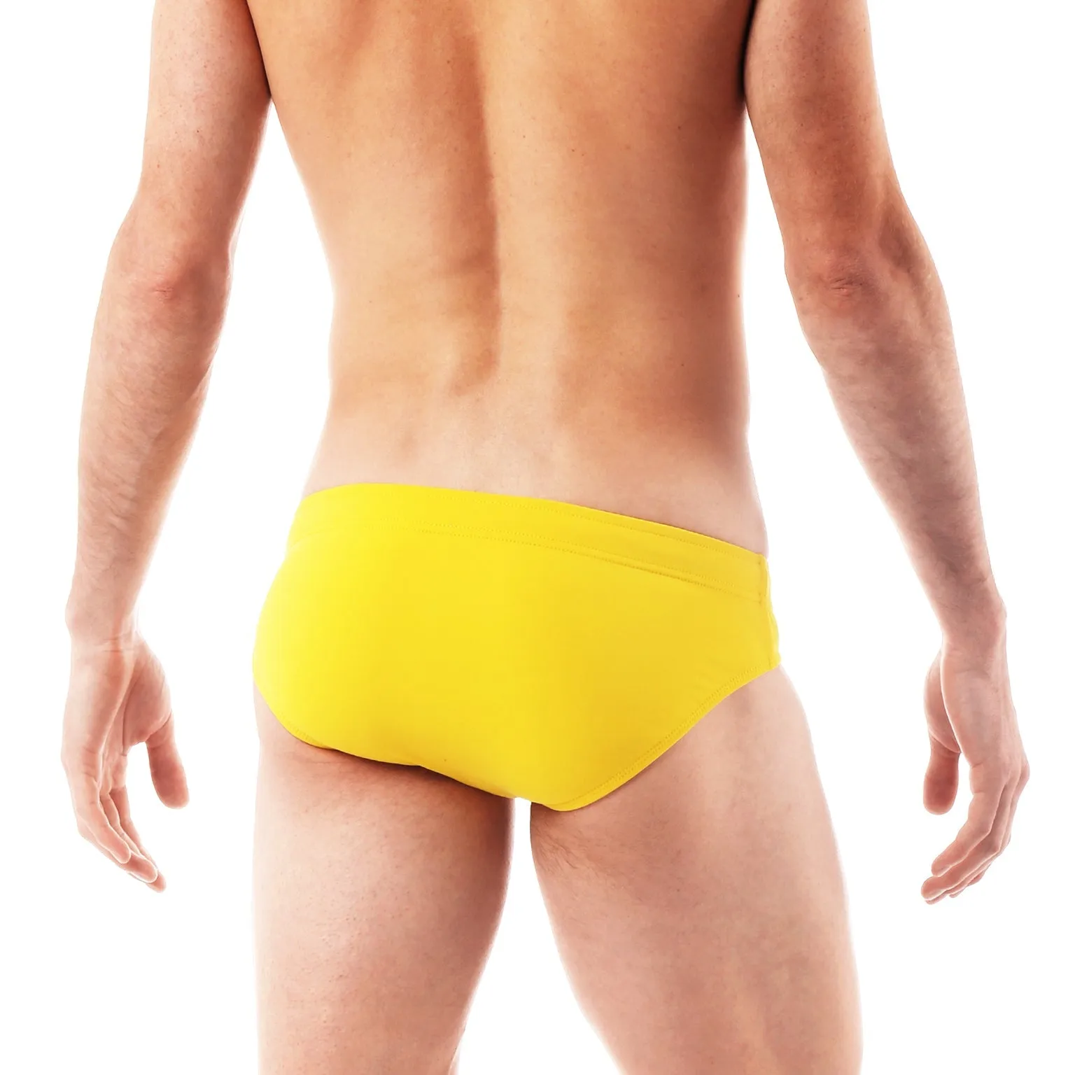 Parke & Ronen Sunflower Yellow Solid Meridian Swim Brief sold by Underwear Expert product image thumbnail 4