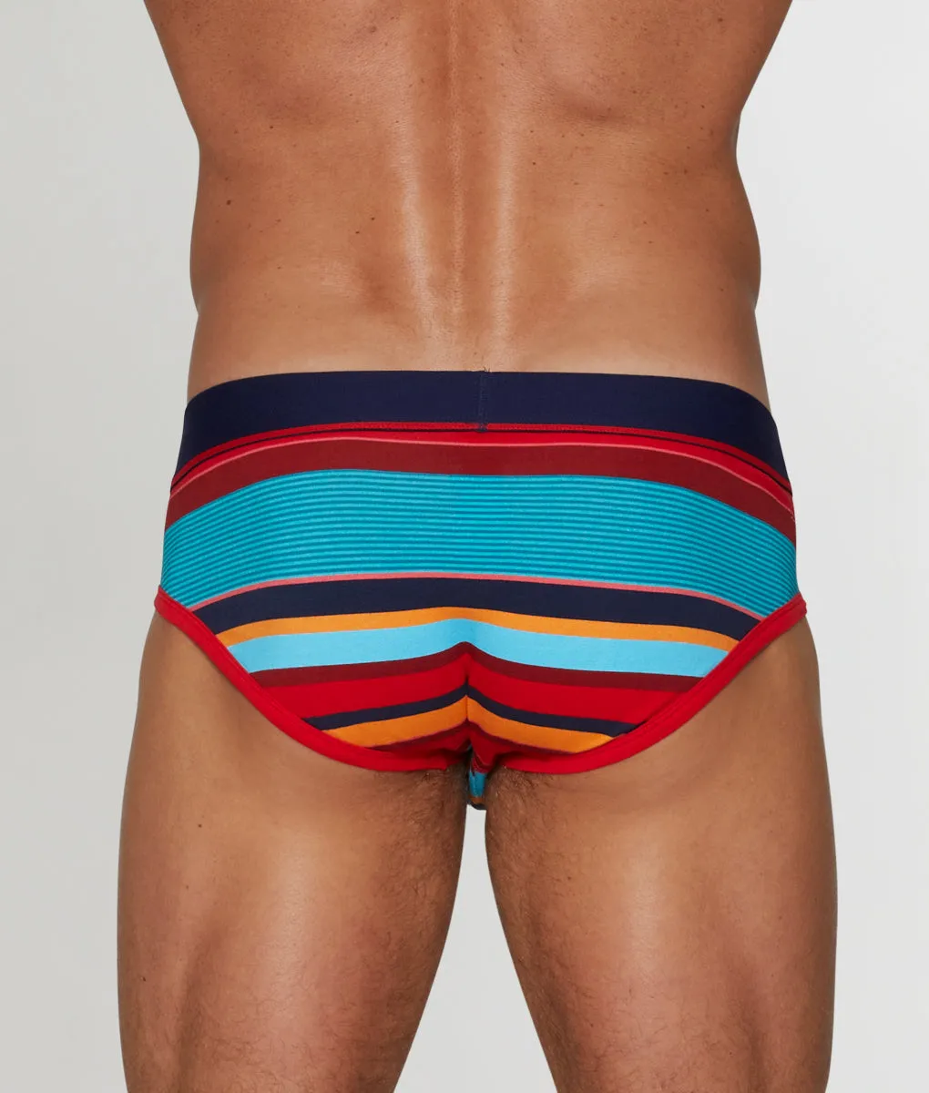 Unsimply Stitched Retro Stripe Brief sold by Underwear Expert product image thumbnail 2