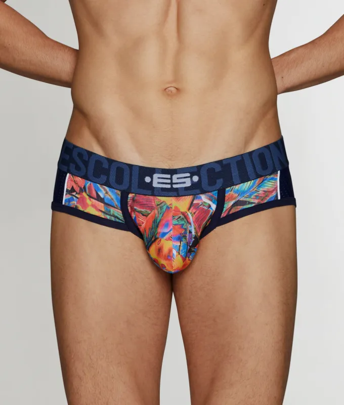 ES Collection Floral Mesh Brief sold by Underwear Expert