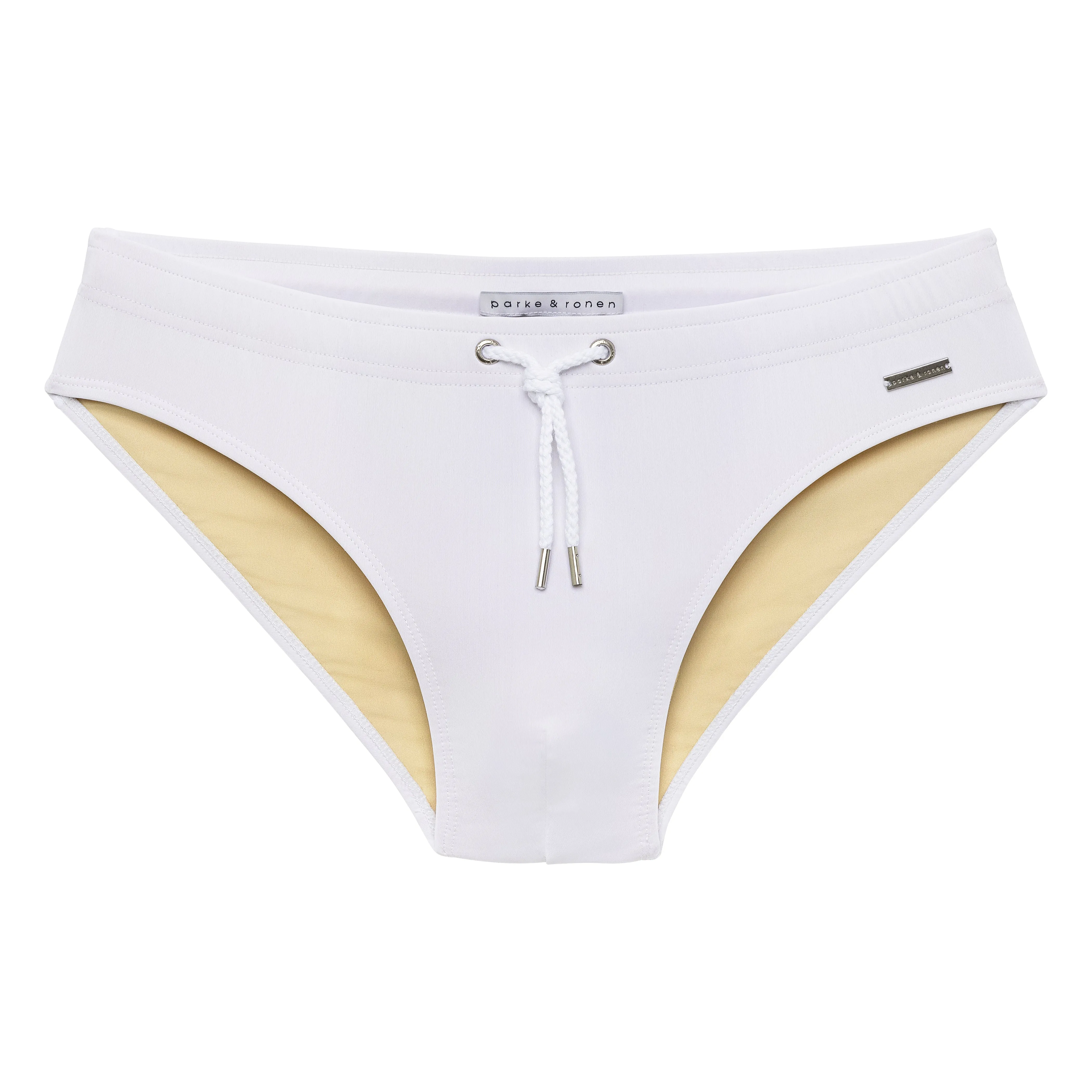 Parke & Ronen White Solid Meridian Swim Bikini sold by Underwear Expert product image thumbnail 2