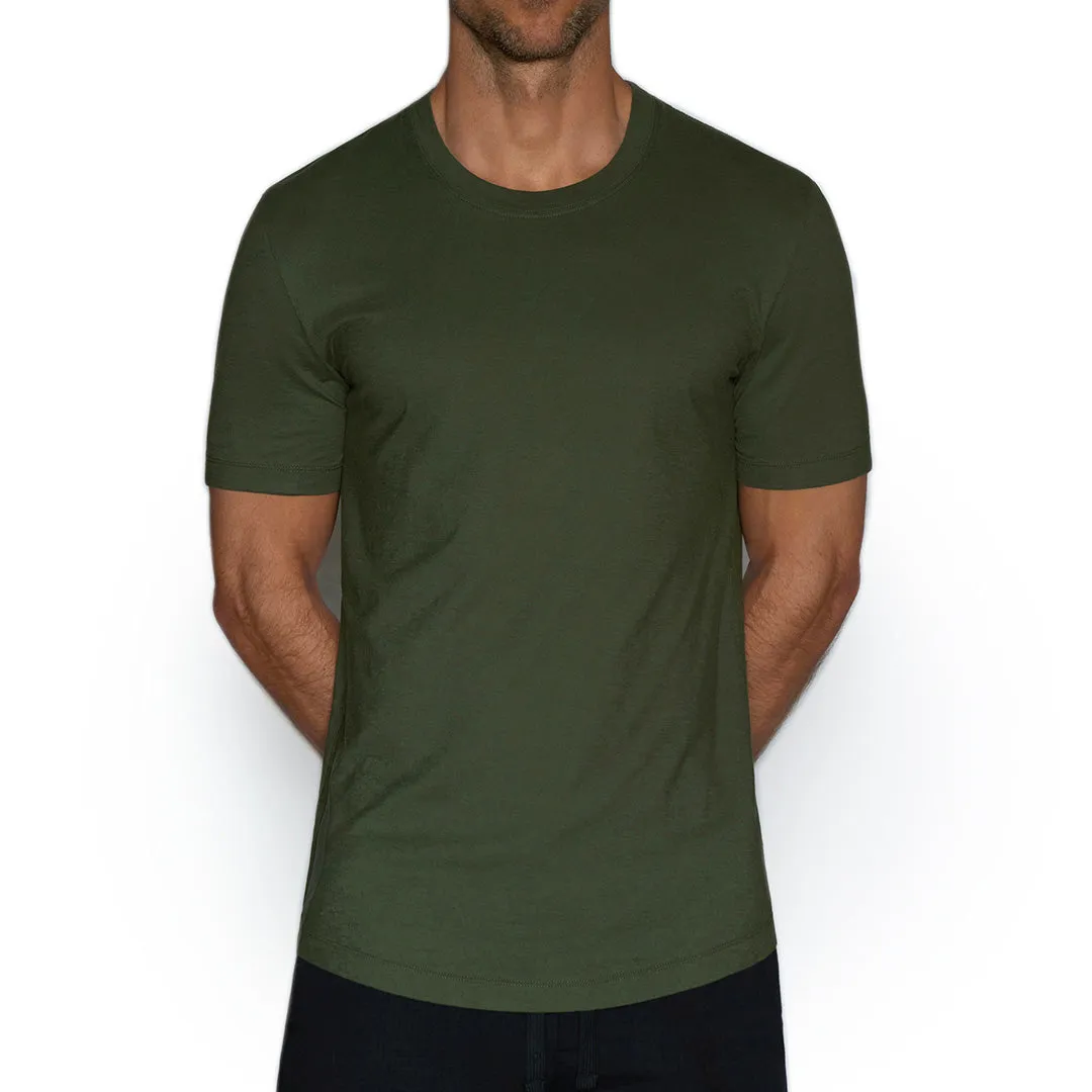 C-IN2 Perfect Pima Relaxed Crew Neck T-Shirt Gladwin Green sold by Underwear Expert