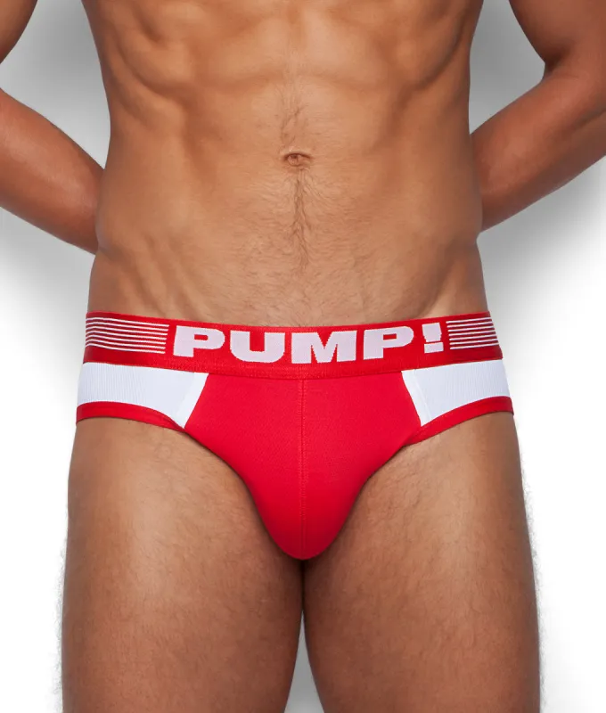 PUMP! Red Ribbed Brief sold by Underwear Expert