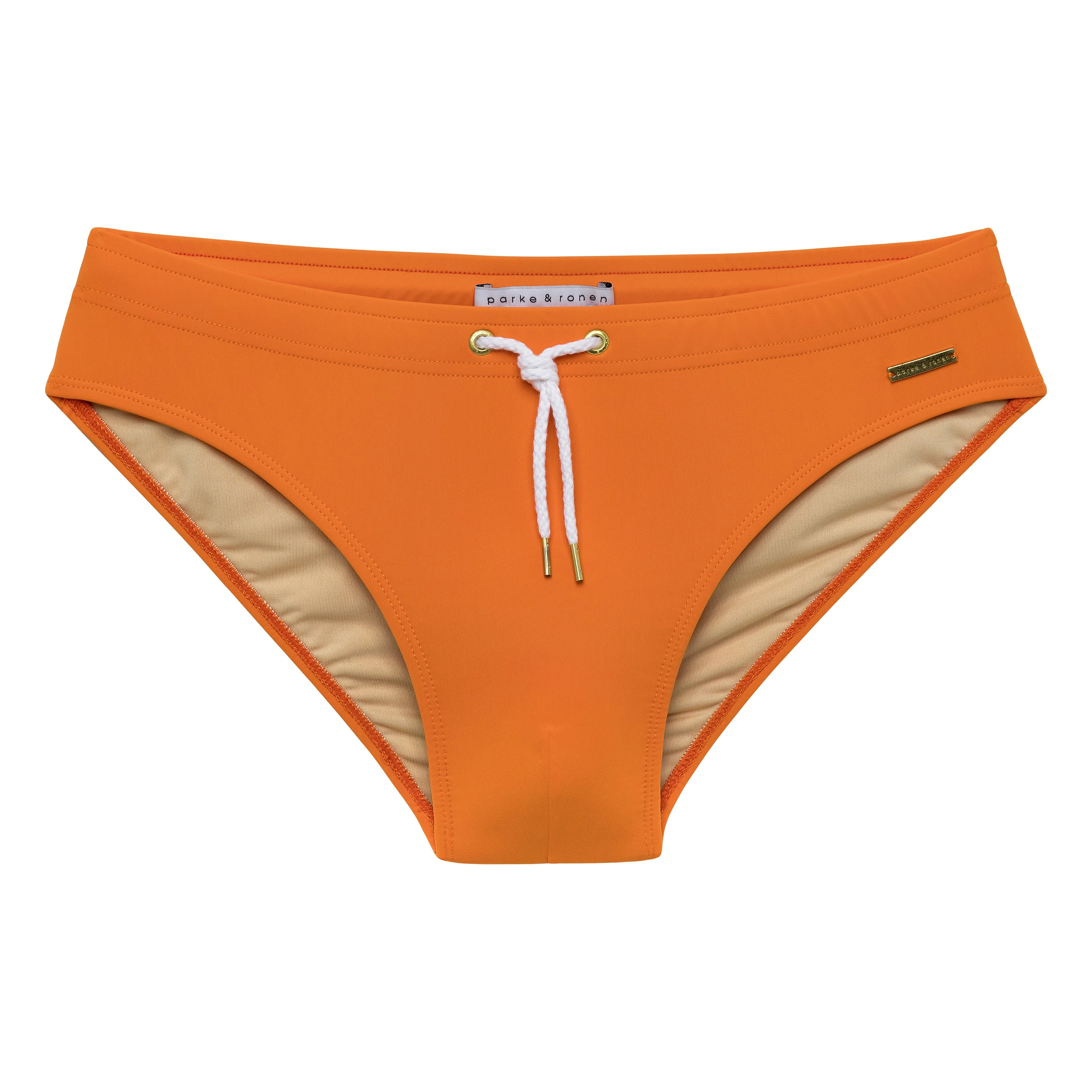 Parke & Ronen Bright Orange Solid Meridian Swim Brief sold by Underwear Expert product image thumbnail 2