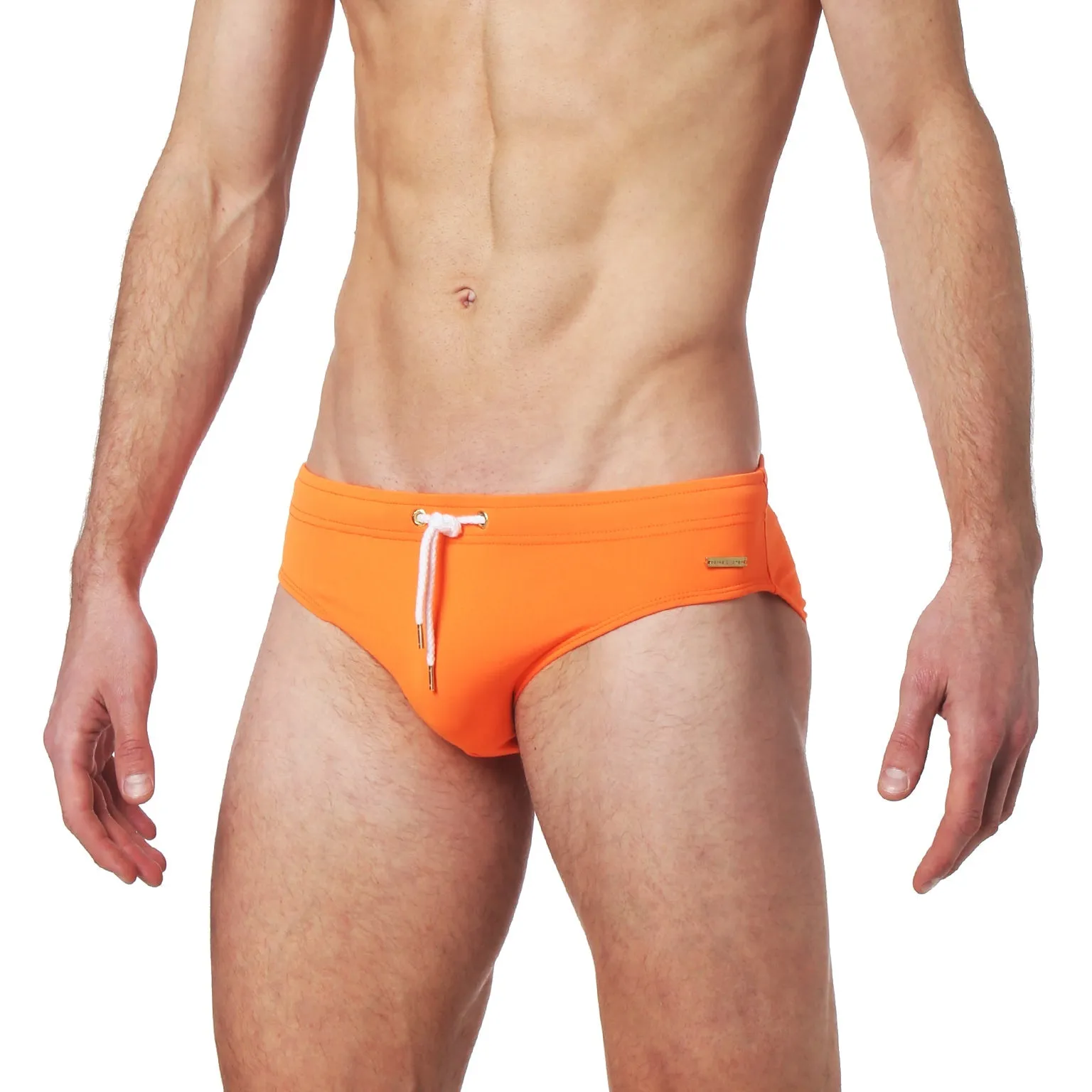 Parke & Ronen Bright Orange Solid Meridian Swim Brief sold by Underwear Expert product image thumbnail 4