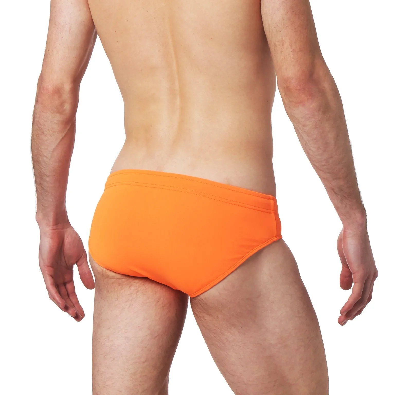 Parke & Ronen Bright Orange Solid Meridian Swim Brief sold by Underwear Expert product image thumbnail 3