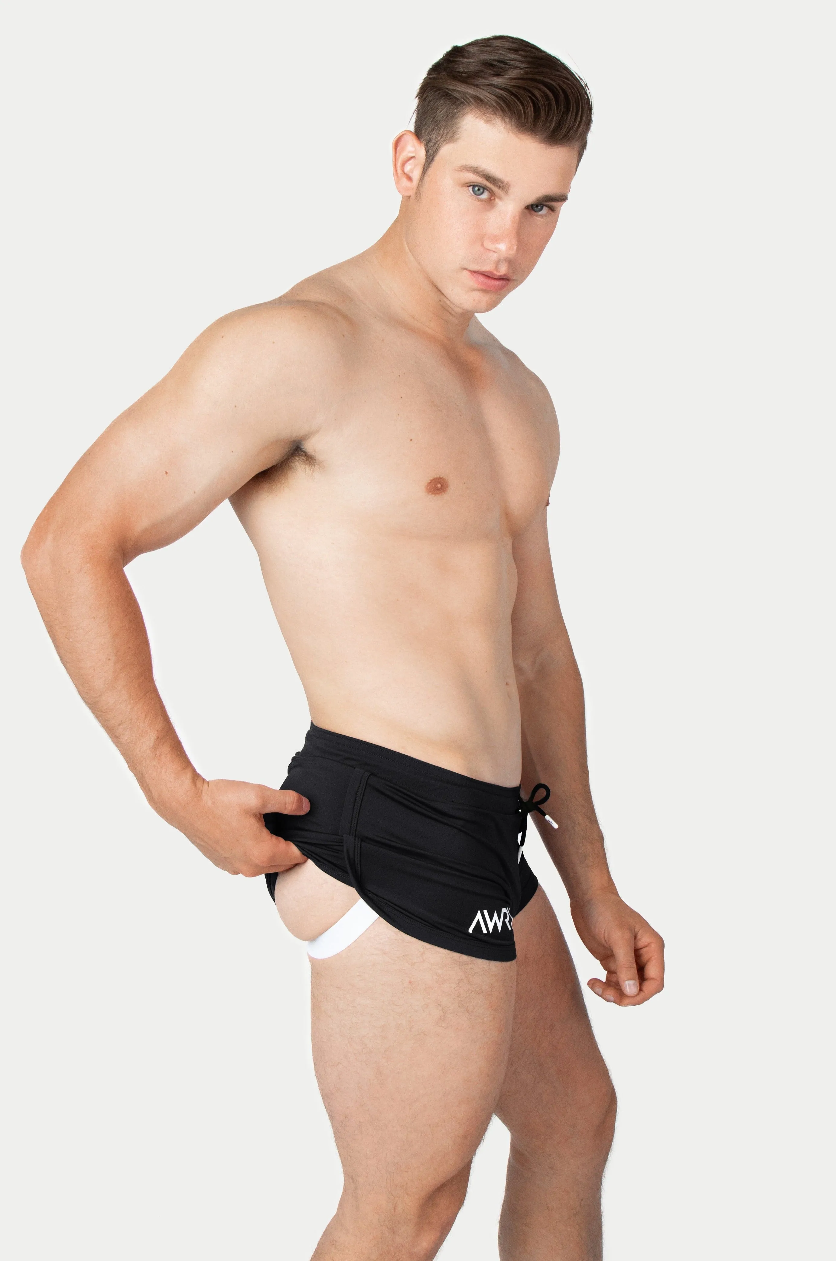 Awry Retro Jock Shorts Black sold by Underwear Expert product image thumbnail 5