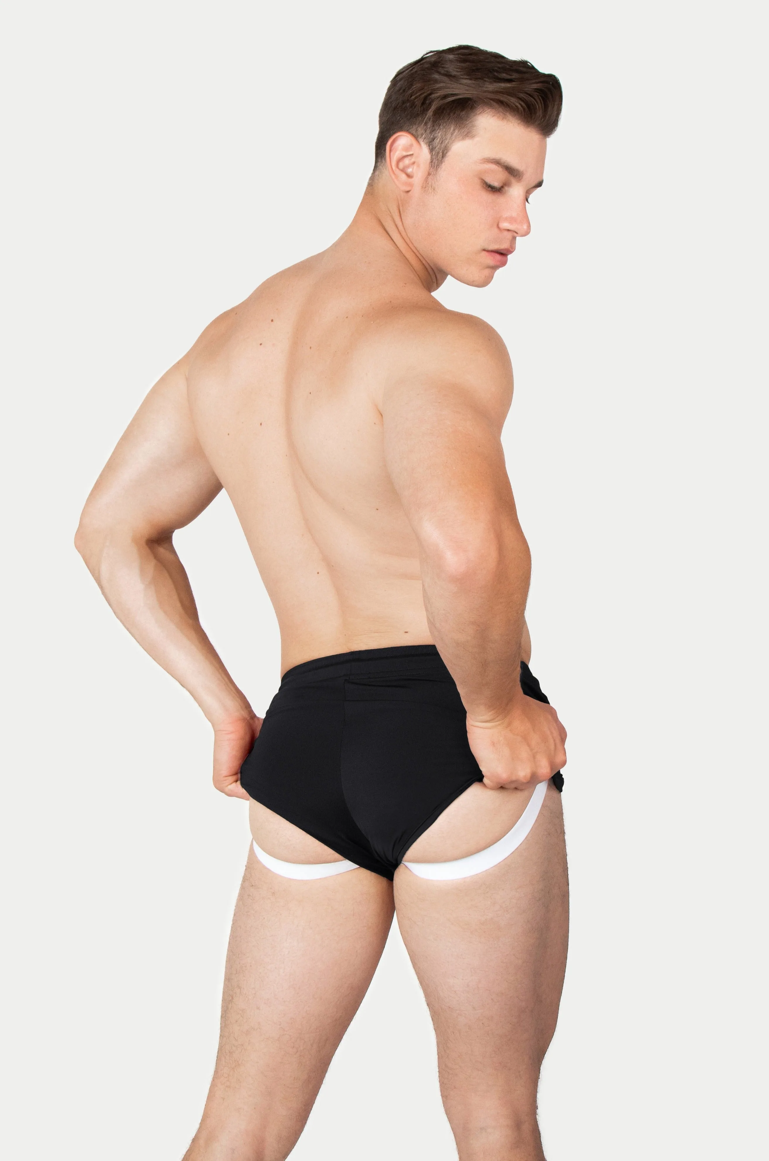 Awry Retro Jock Shorts Black sold by Underwear Expert product image thumbnail 4
