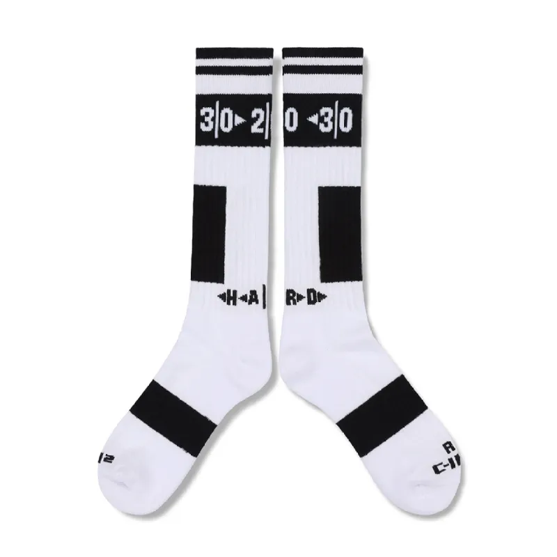 C-IN2 H+A+R+D Soccer Socks Single Pack White sold by Underwear Expert
