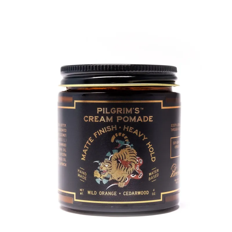 Brooklyn Grooming Pilgrim's Wild orange and Cedarwood Matte cream sold by Underwear Expert