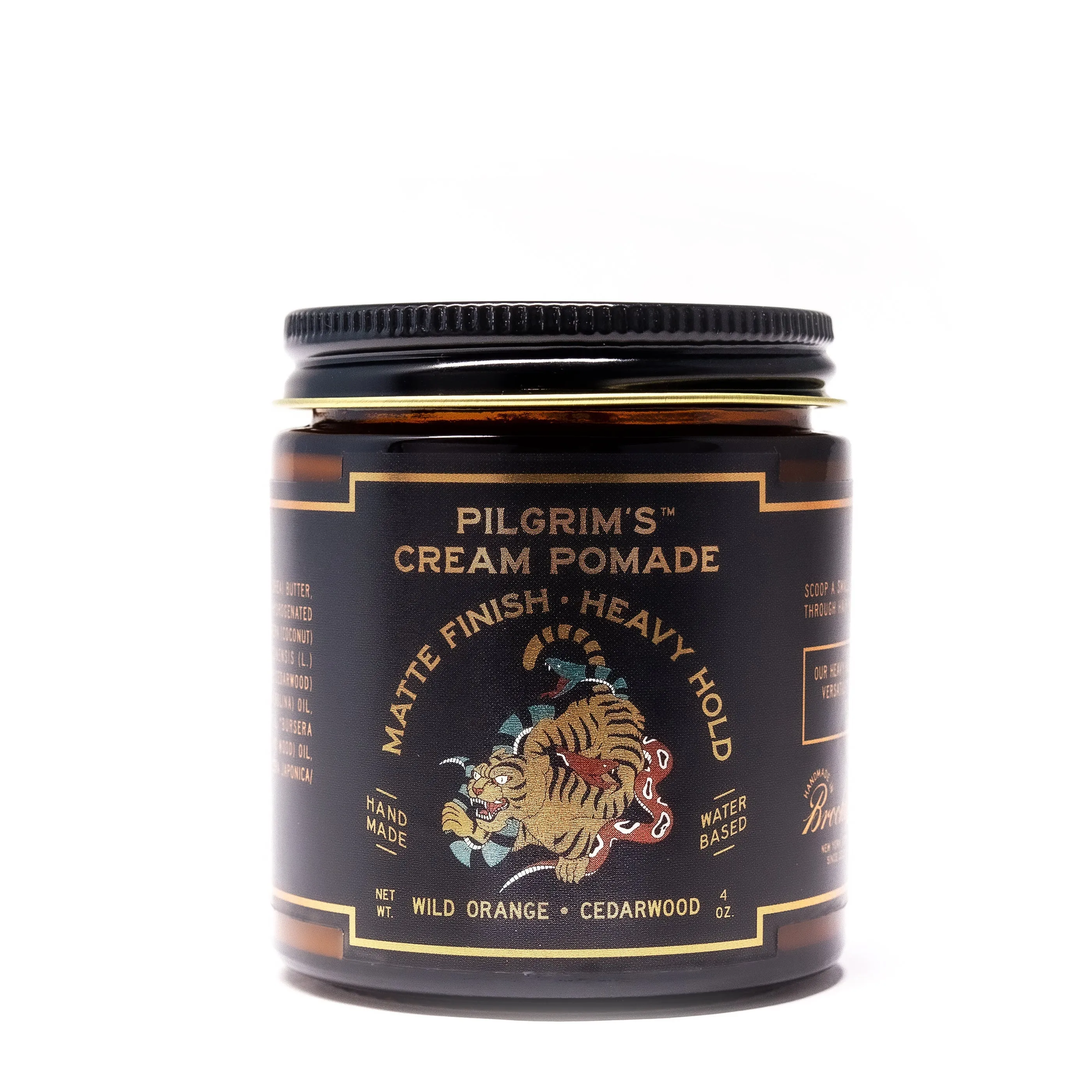 Brooklyn Grooming Pilgrim's Wild orange and Cedarwood Matte cream sold by Underwear Expert