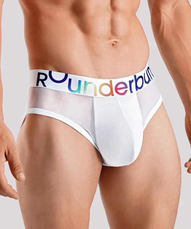 Rounderbum Transparent Pride Package Brief sold by Underwear Expert