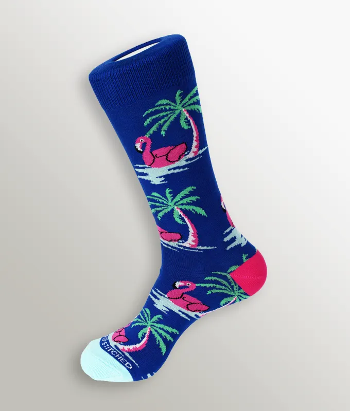 Unsimply Stitched Flamingo Sock sold by Underwear Expert