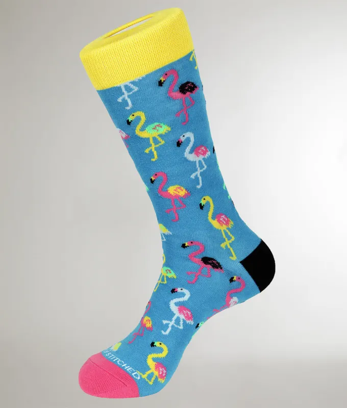 Unsimply Stitched Flamingos Sock sold by Underwear Expert
