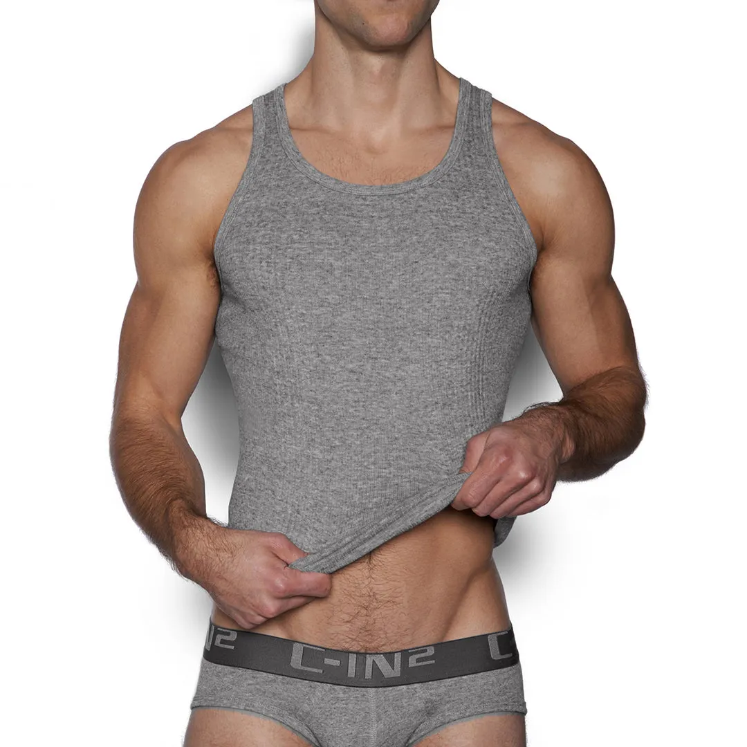 C-IN2 Layers Engine Tank Grey Heather sold by Underwear Expert