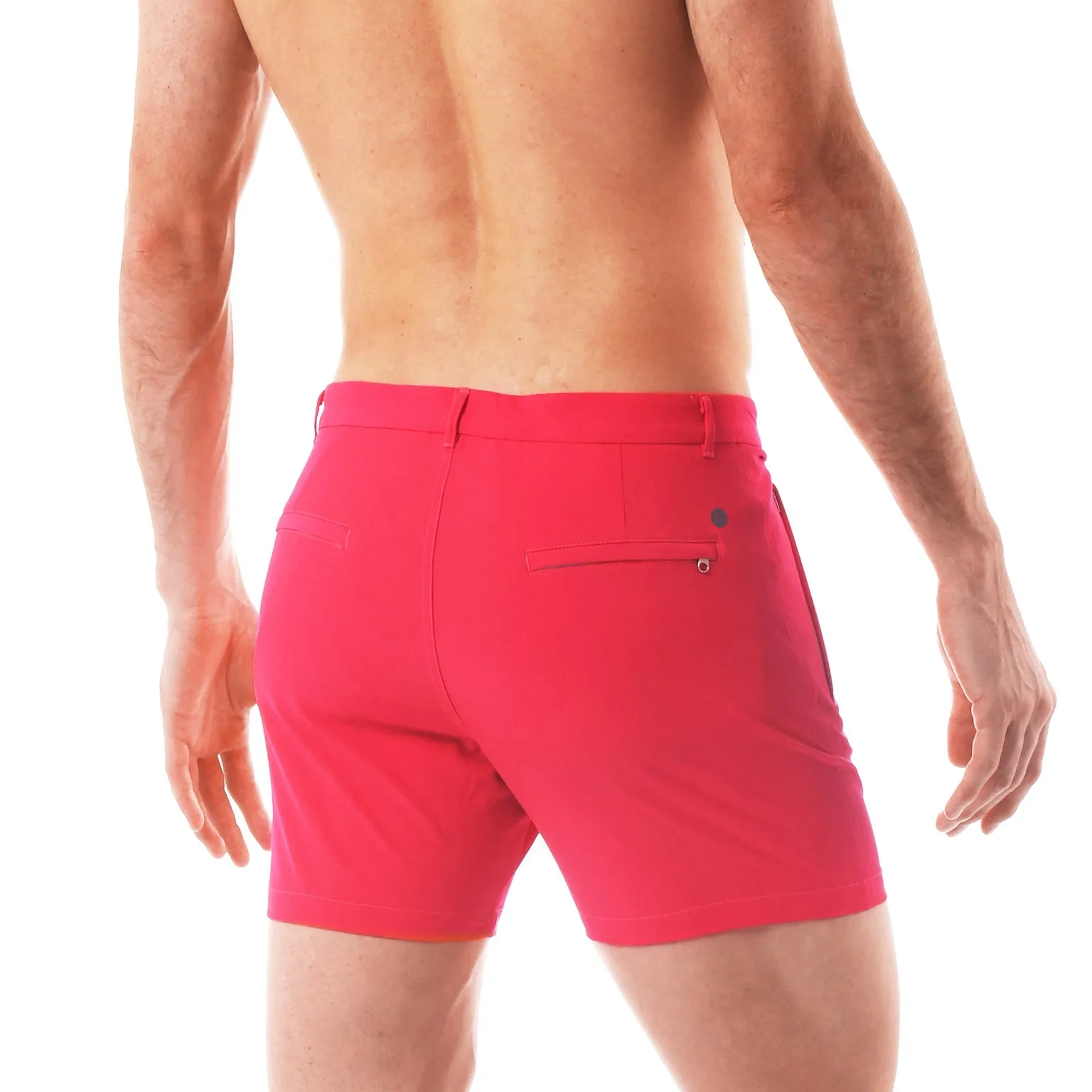 Parke & Ronen ACTIONWEAR Fuchsia Action Stretch Holler Short sold by Underwear Expert product image thumbnail 5