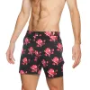 Parke & Ronen Vamp Red Peonies Print 6" Catalonia Stretch Swim Short sold by Underwear Expert
