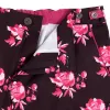 Parke & Ronen Vamp Red Peonies Print 6" Catalonia Stretch Swim Short sold by Underwear Expert