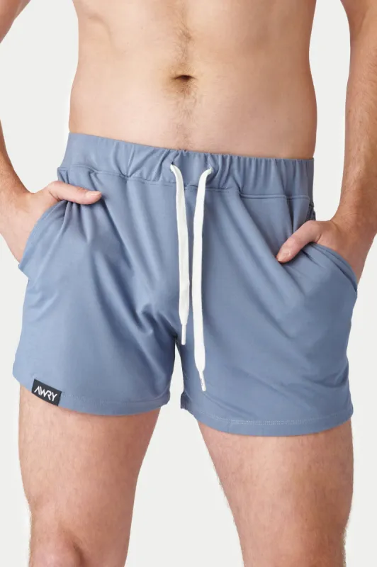 Awry Cloud Shorts - Steel Blue sold by Underwear Expert