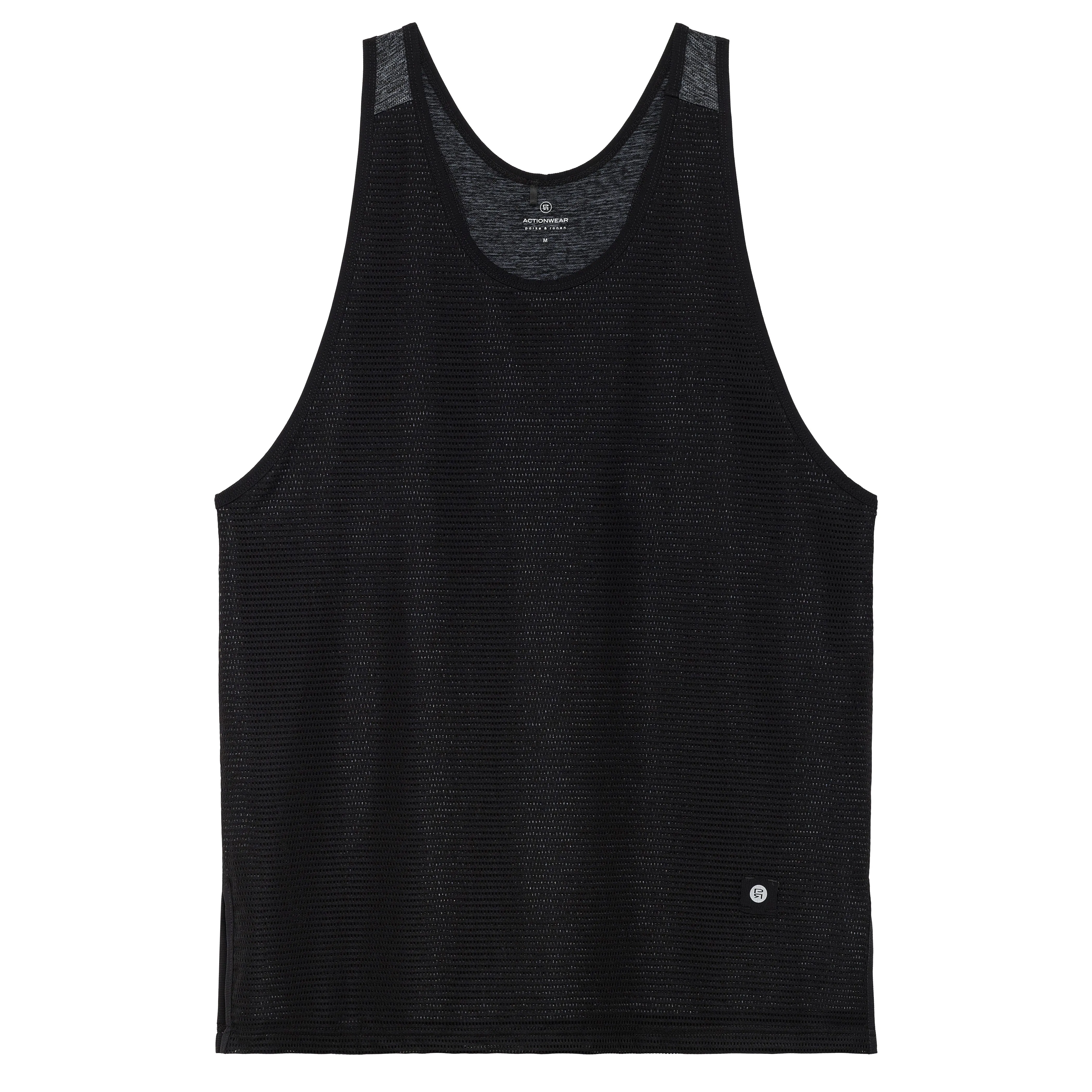 Parke & Ronen Actionwear Black/heather Ultra Racer Back Tank sold by Underwear Expert product image thumbnail 2
