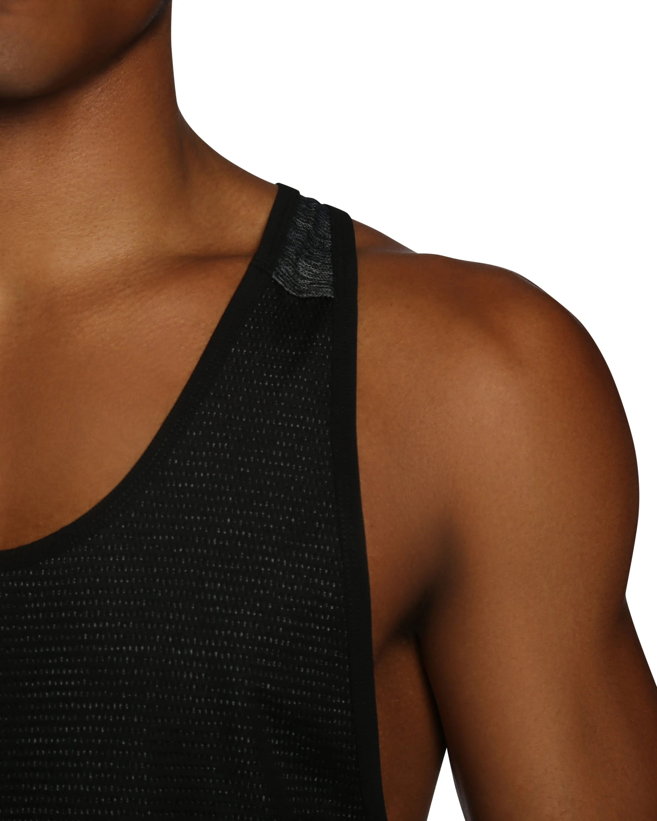 Parke & Ronen Actionwear Black/heather Ultra Racer Back Tank sold by Underwear Expert product image thumbnail 3