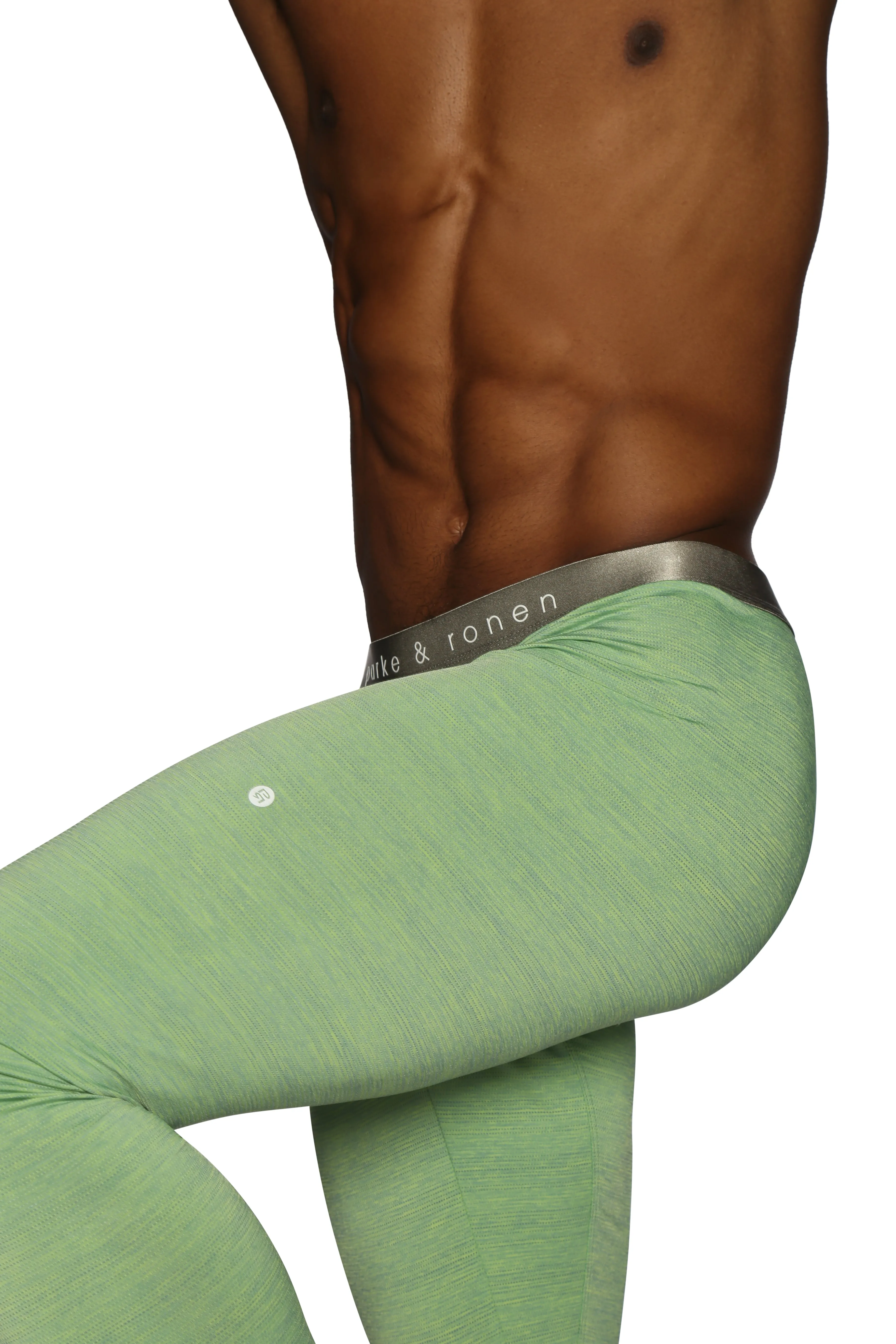 Parke & Ronen Actionwear Lemon Lime Mako Nylon Legging sold by Underwear Expert product image thumbnail 3