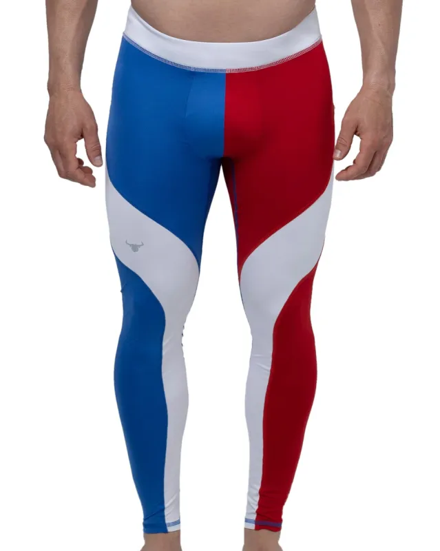 Matador Meggings Blue/Red/White Meggings sold by Underwear Expert