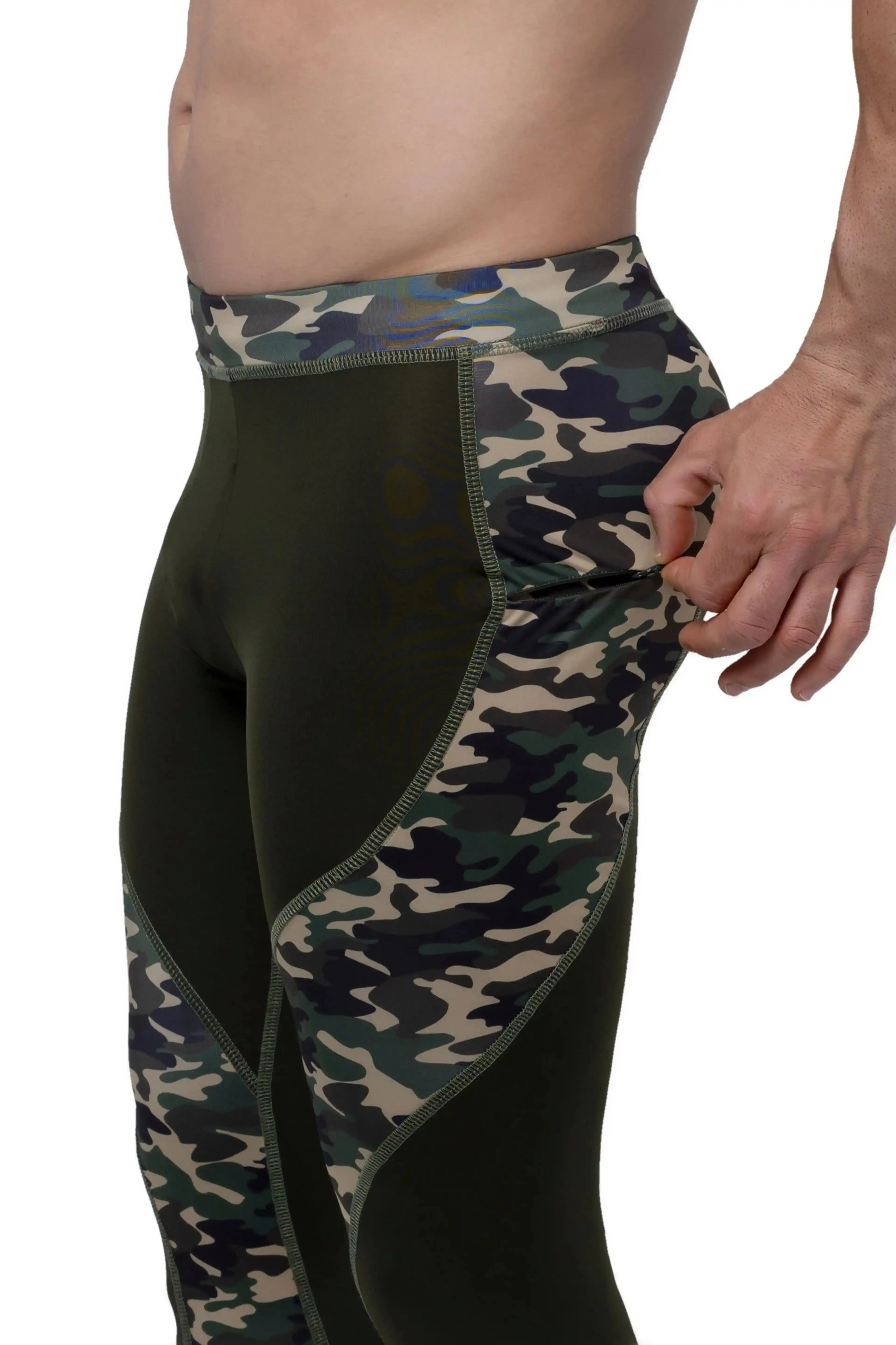 Matador Meggings Reverse Green Camo Meggings sold by Underwear Expert product image thumbnail 4