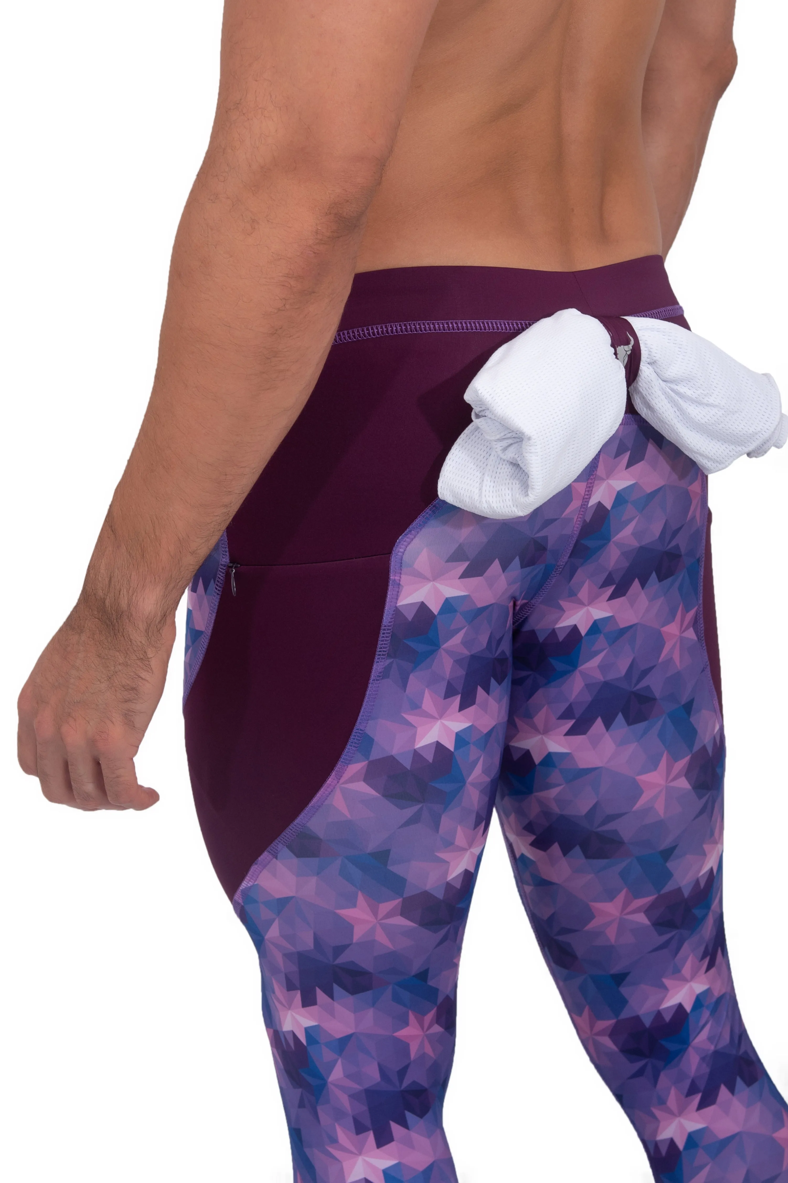 Matador Meggings Purple Stars Meggings sold by Underwear Expert product image thumbnail 3