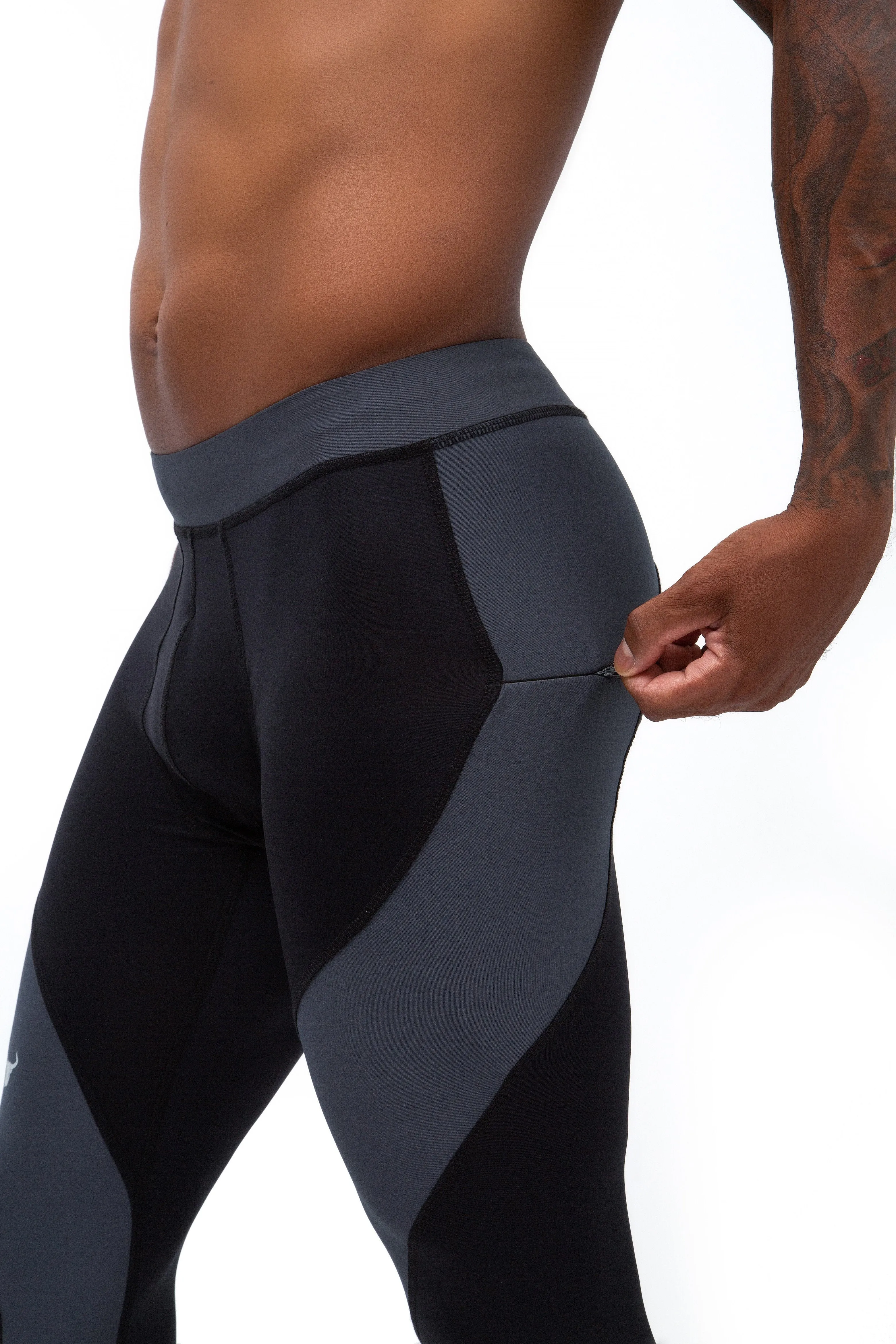 Matador Meggings Black/Gray Meggings sold by Underwear Expert product image thumbnail 4