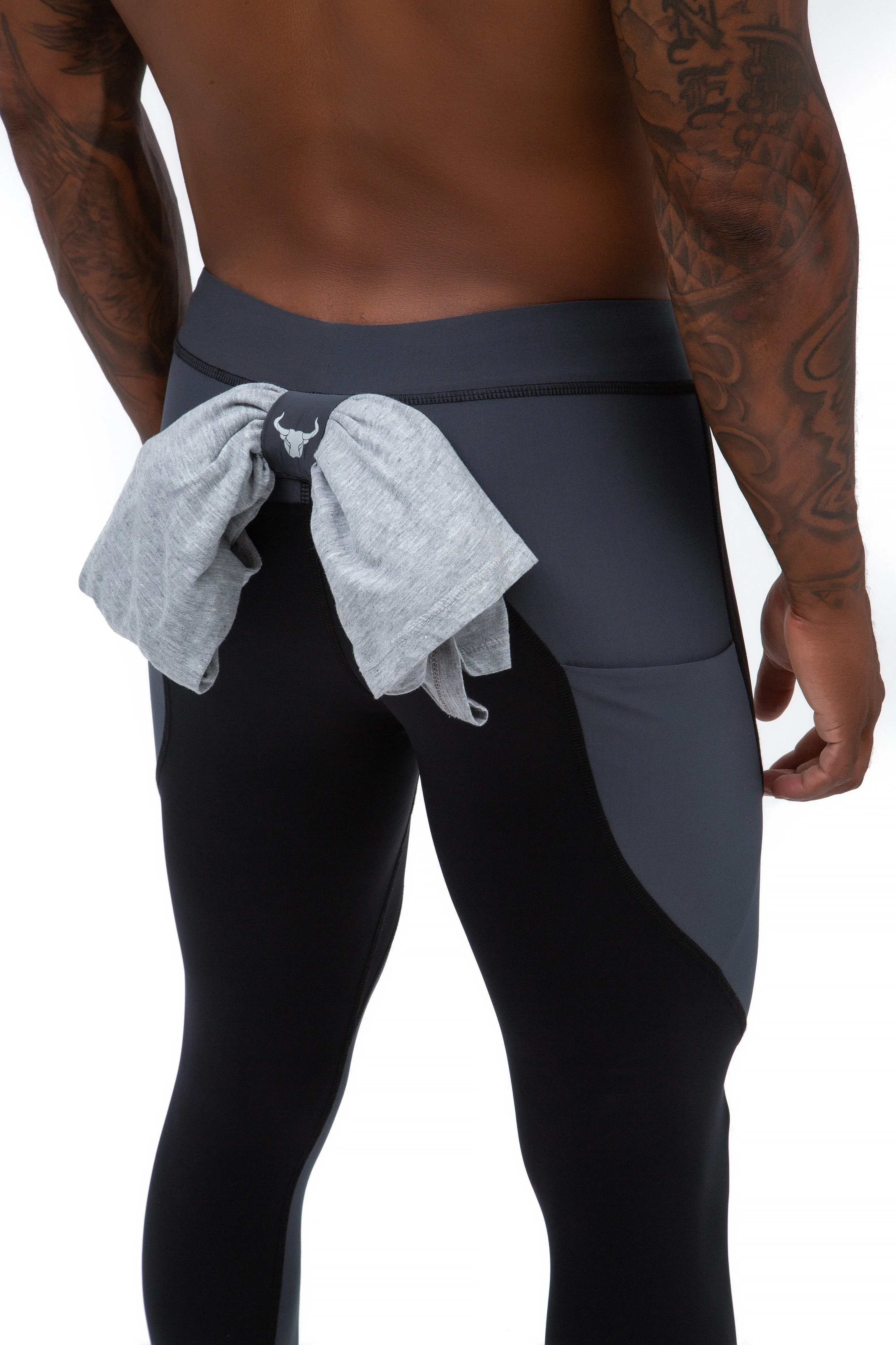 Matador Meggings Black/Gray Meggings sold by Underwear Expert product image thumbnail 3