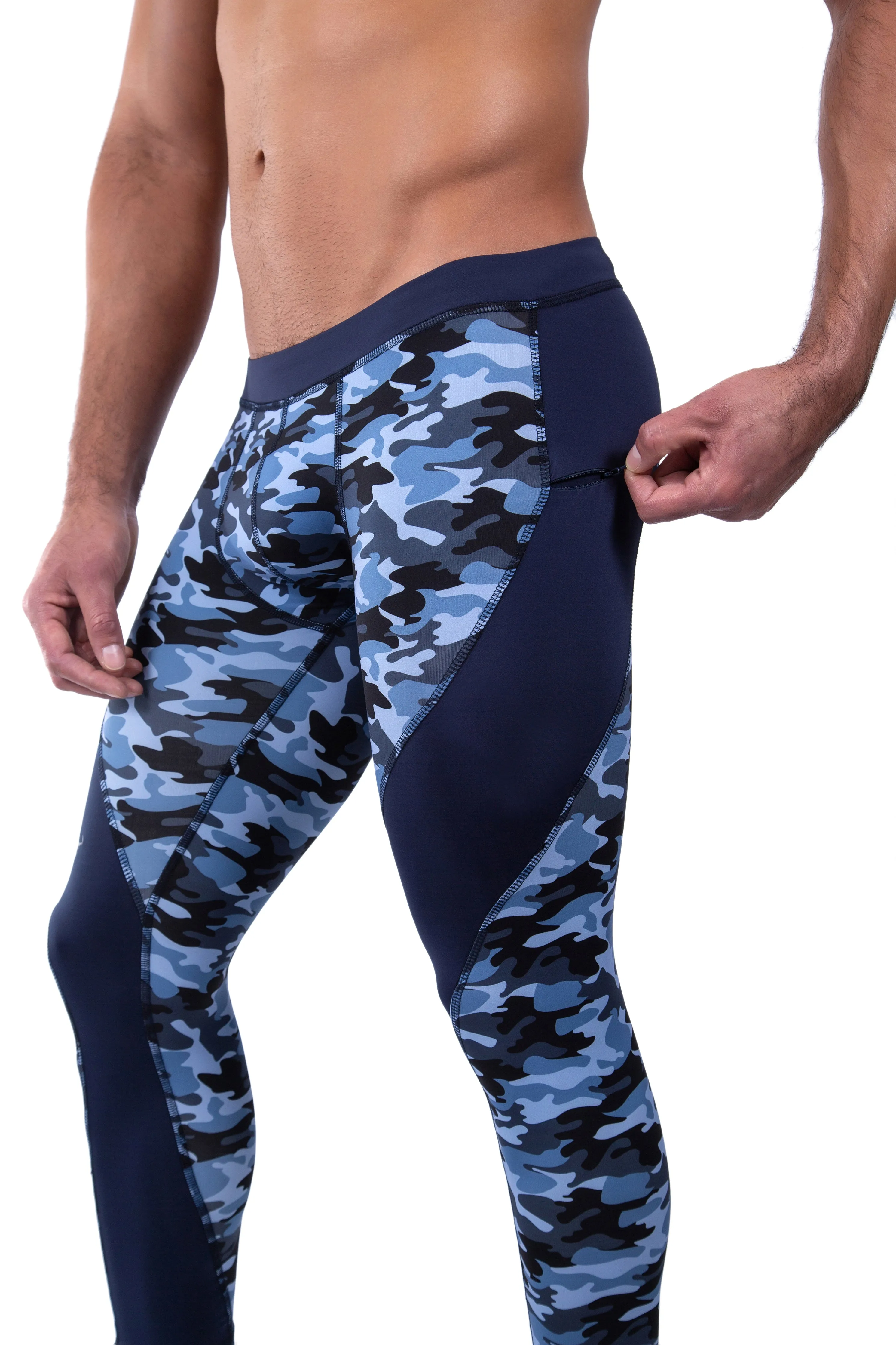 Matador Meggings Blue Camo Meggings sold by Underwear Expert product image thumbnail 4