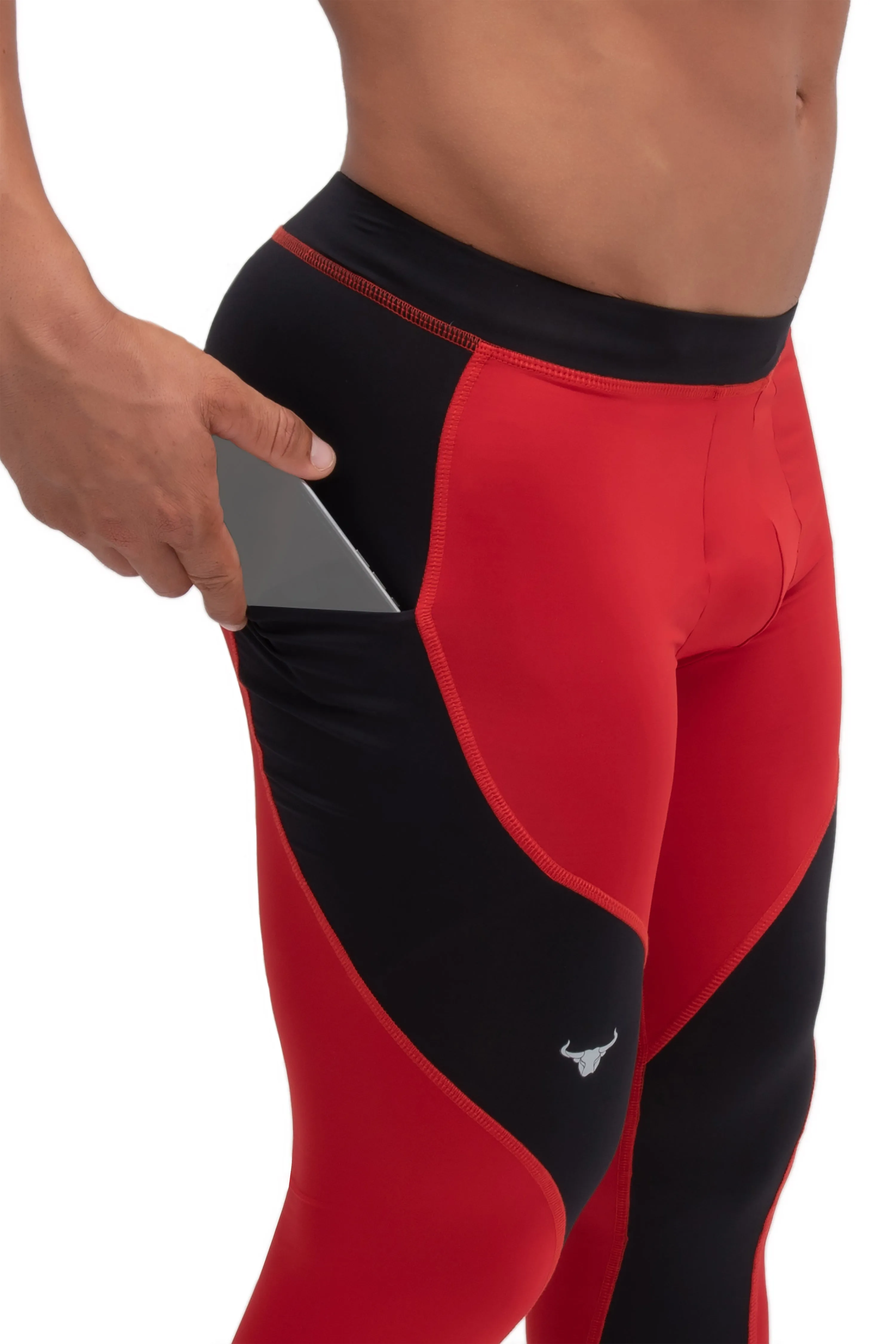 Matador Meggings Red/Black Meggings sold by Underwear Expert product image thumbnail 2