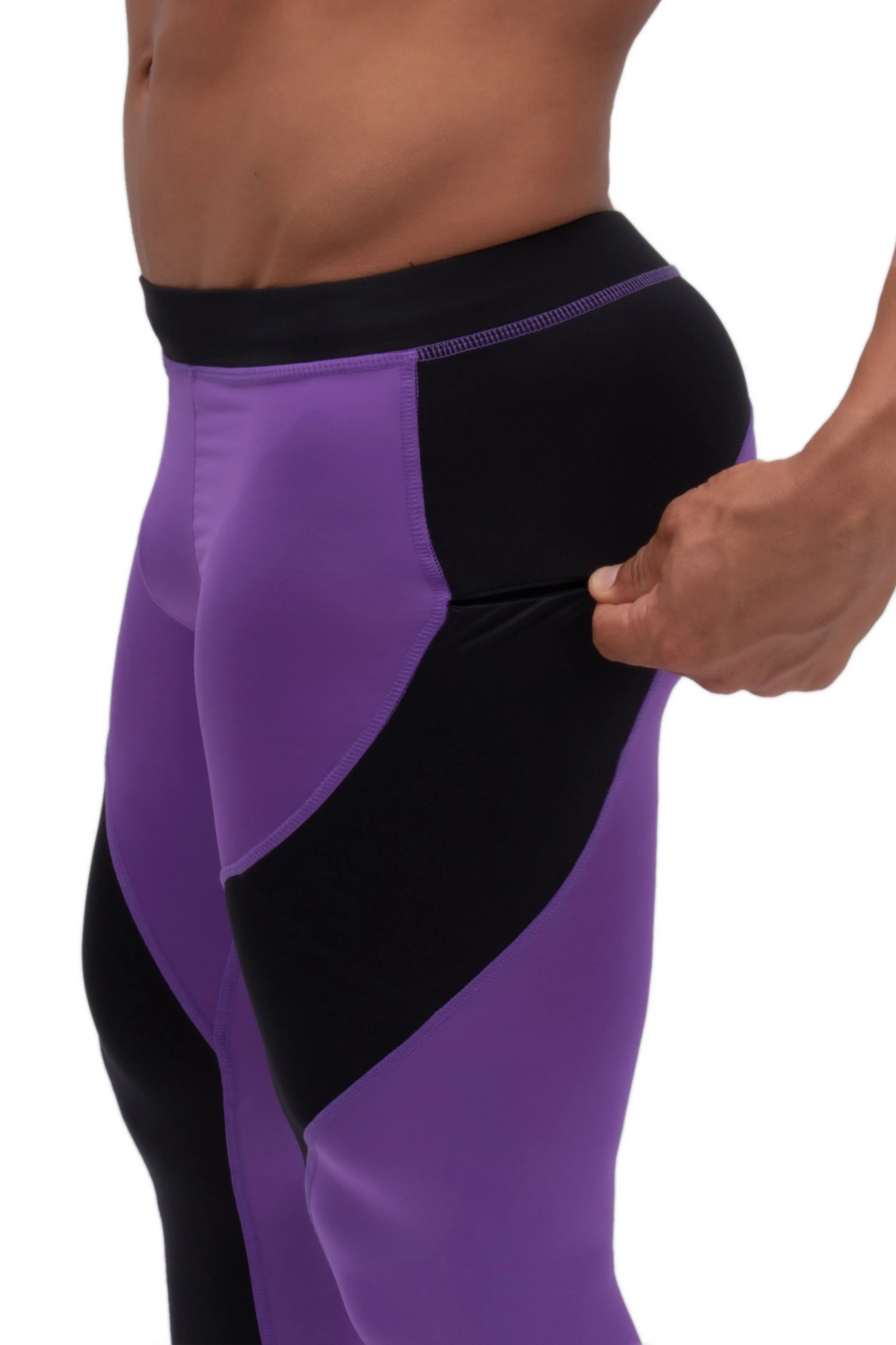 Matador Meggings Purple/Black Meggings sold by Underwear Expert product image thumbnail 4