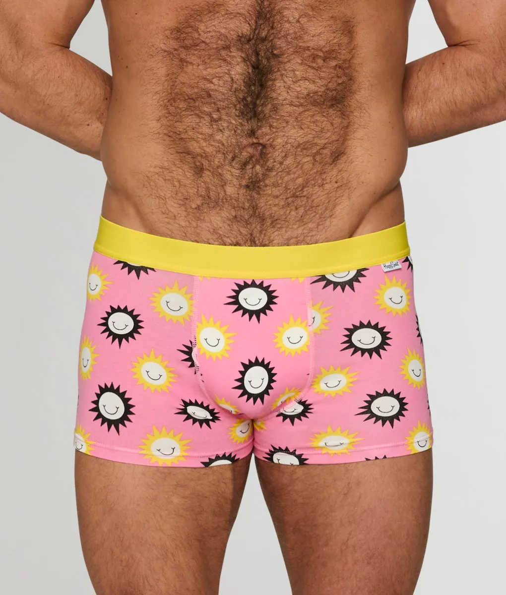 Happy Socks Sunny Smile Trunk Pink Sunny Smile sold by Underwear Expert