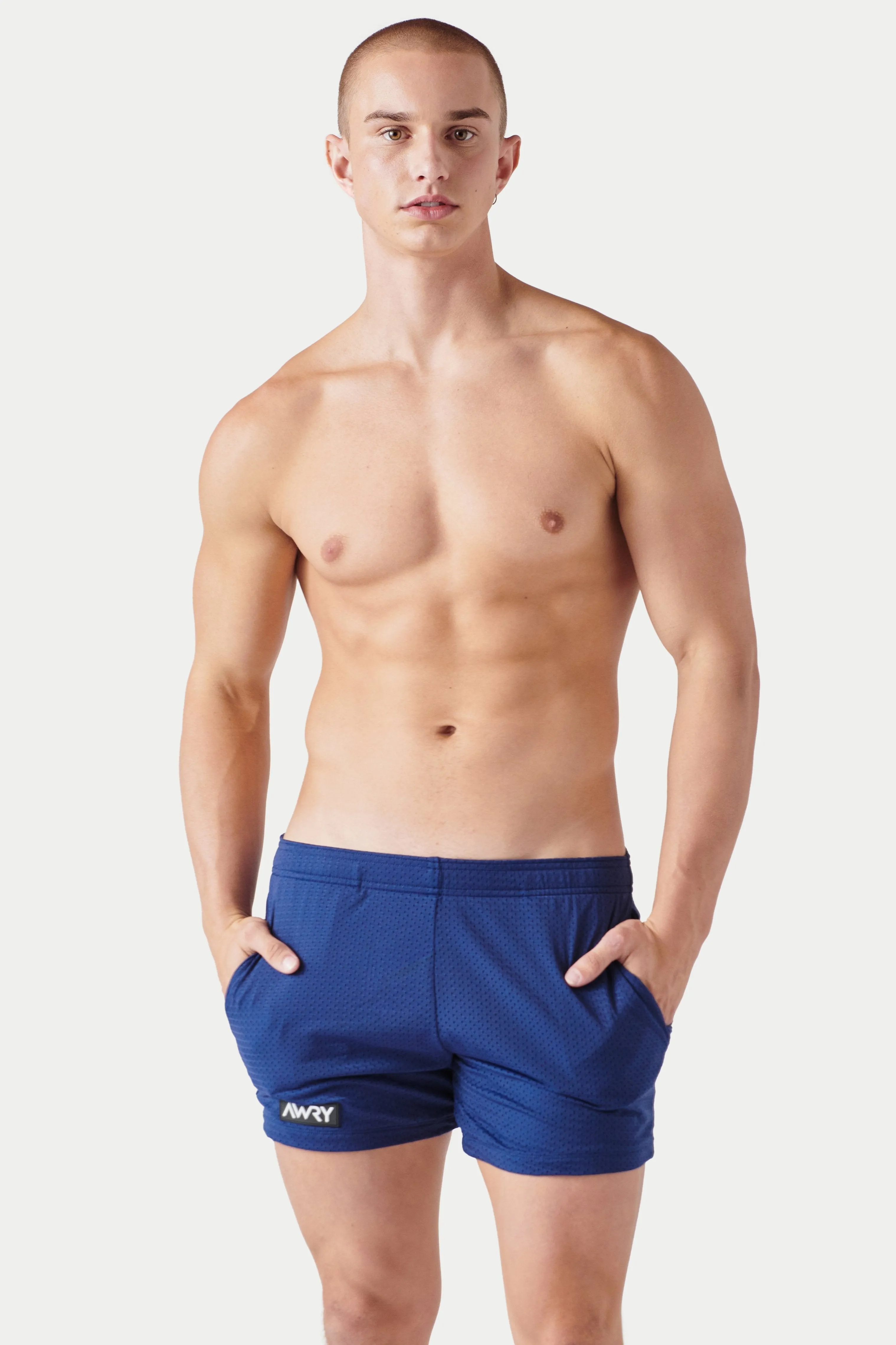Awry Varsity Shorts - Navy sold by Underwear Expert product image thumbnail 5