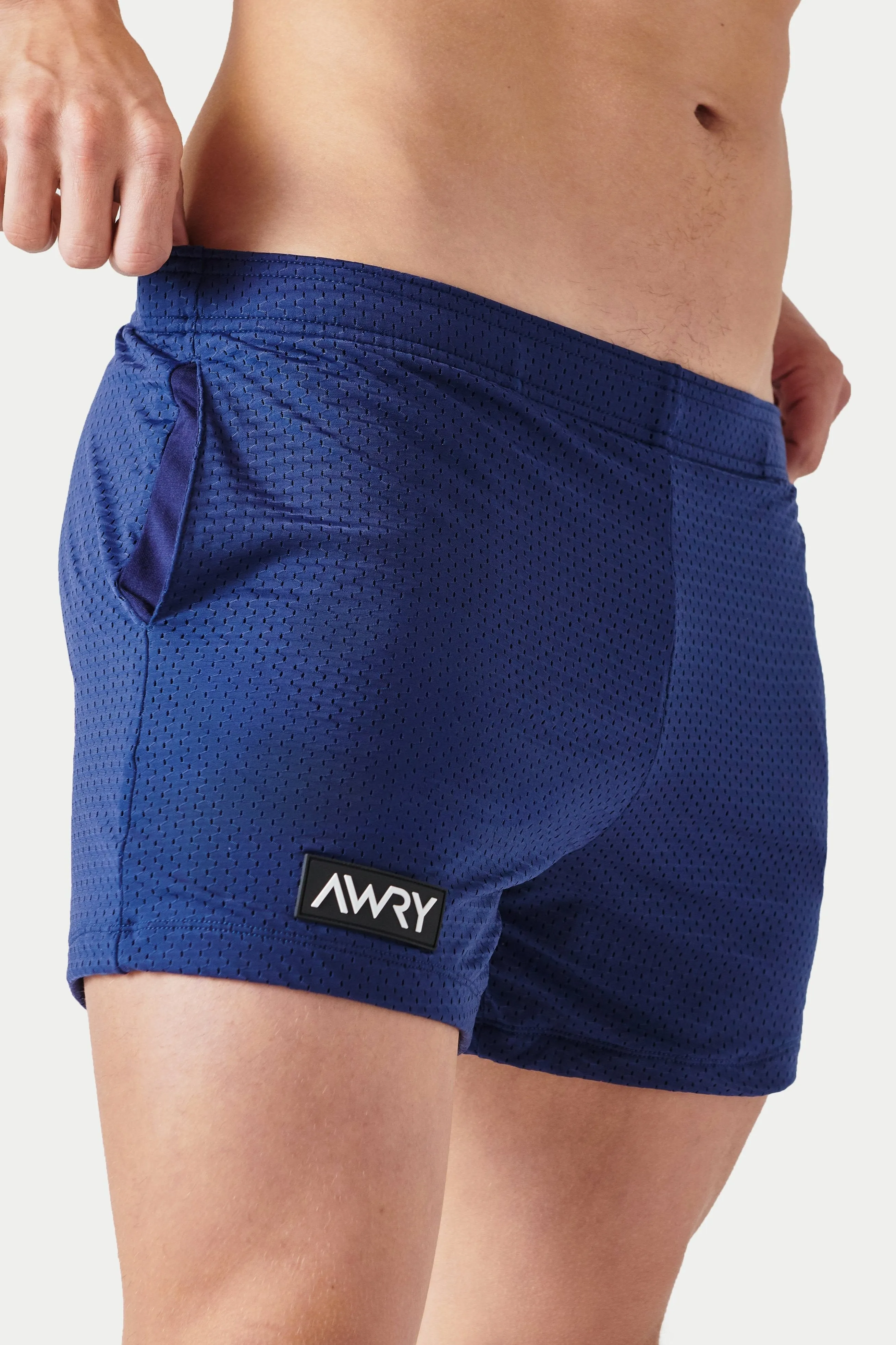 Awry Varsity Shorts - Navy sold by Underwear Expert
