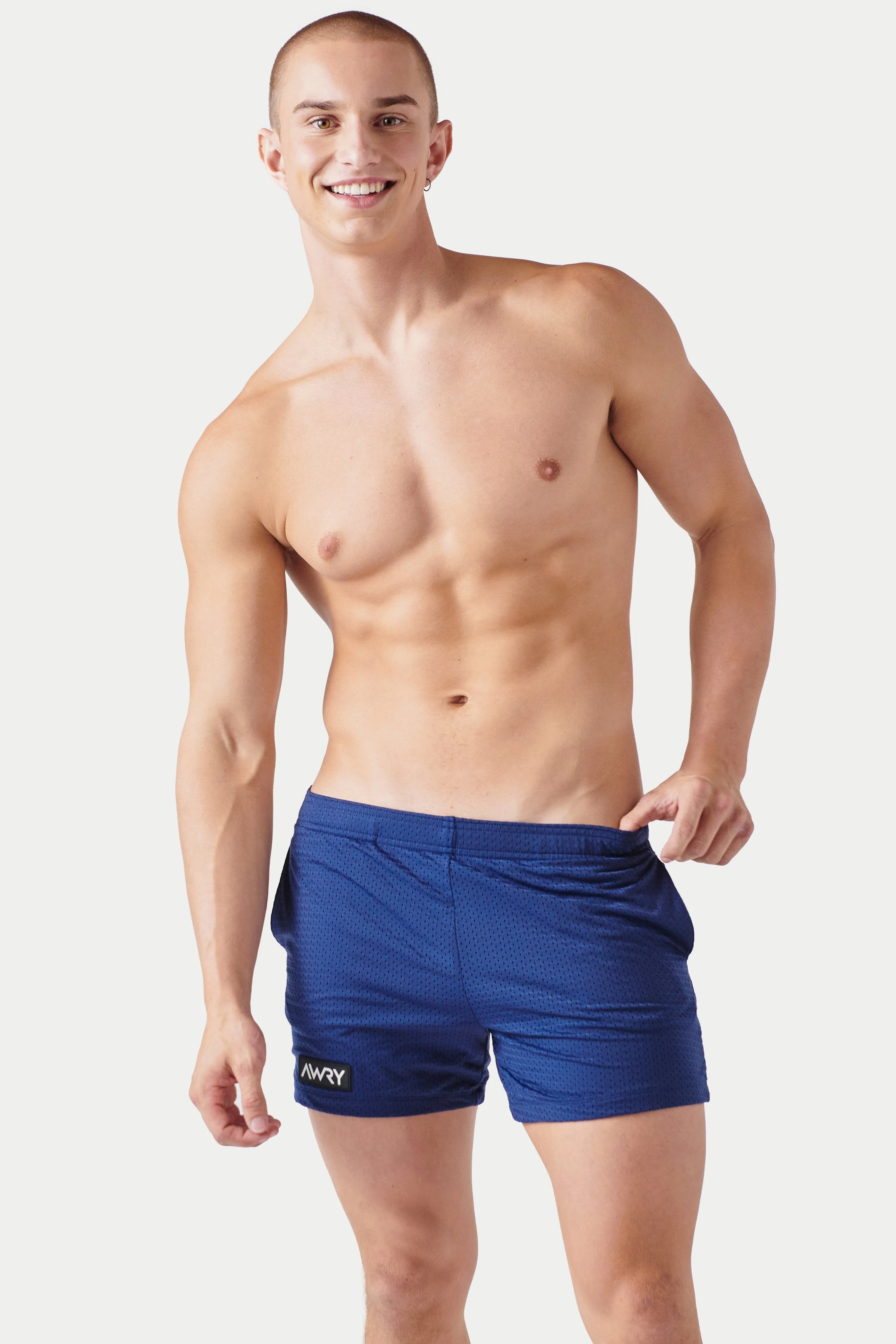 Awry Varsity Shorts - Navy sold by Underwear Expert product image thumbnail 2