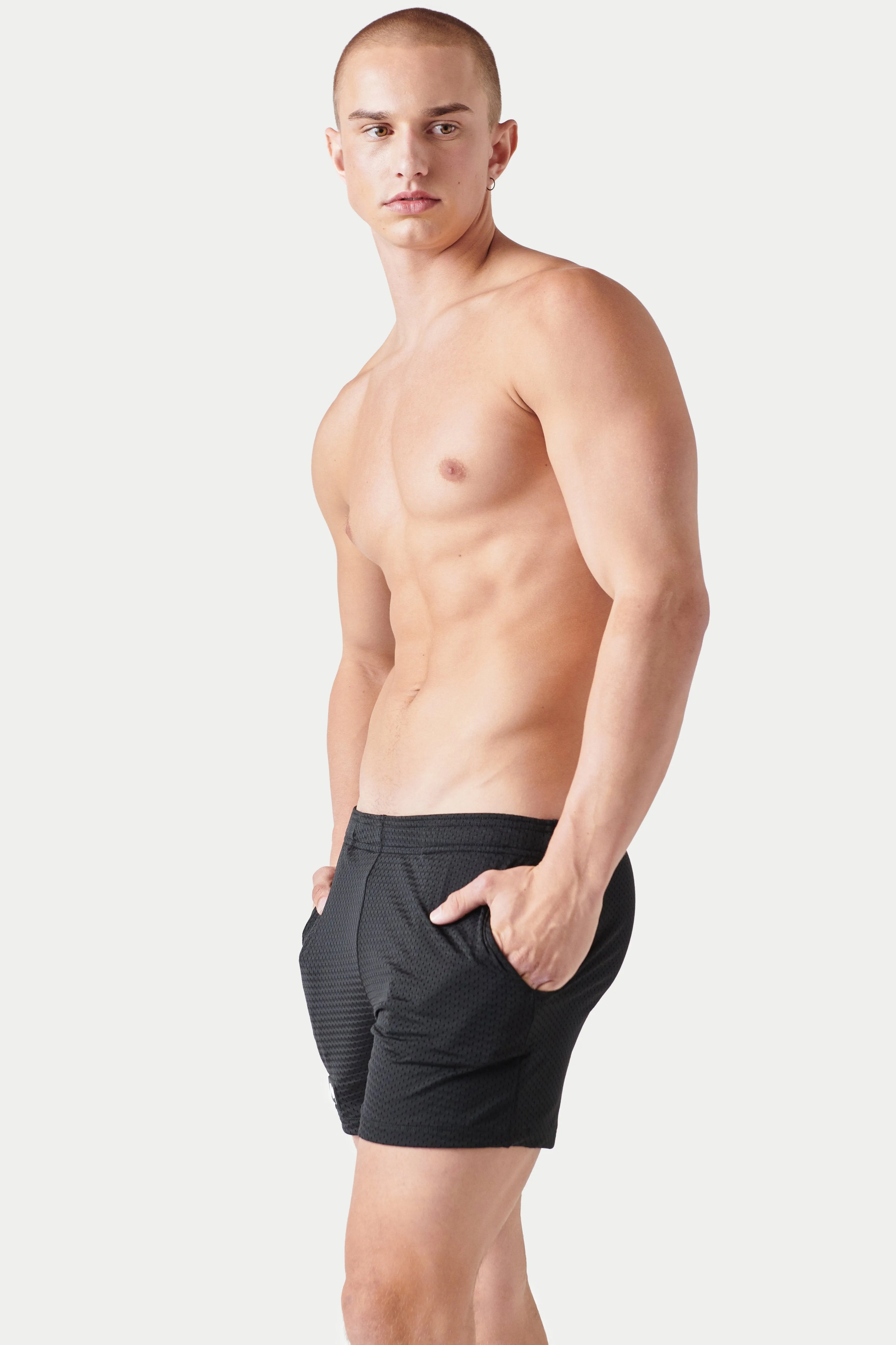 Awry Varsity Shorts - Black sold by Underwear Expert product image thumbnail 4
